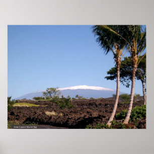 Schneebedeckte Mauna Kea Poster