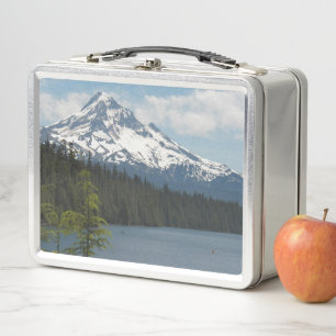 Schneebedeckte Mount-Hood-Szenerie Metall Brotdose