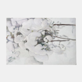 Schneebedeckte Pinienwälder (von Pekka Halonen) Fußmatte