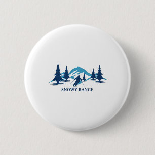 Schneebedeckte Range Wyoming Skigebiet Skifahren S Button