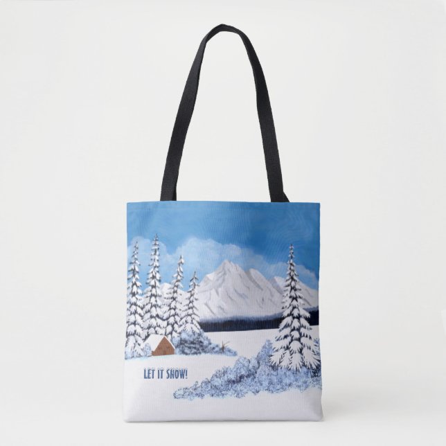 Schneebedeckte Winterlandschaft (Vorderseite)