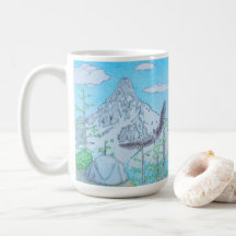 Schneebedeckter Berg & Adler