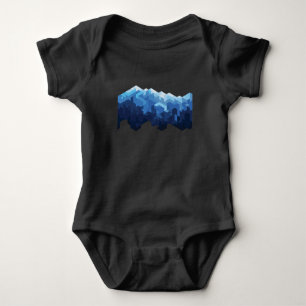 Schneebedeckter Berg Baby Strampler