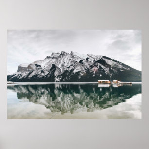 SCHNEEBEDECKTER BERG POSTER