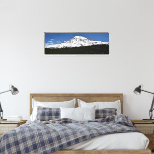 Schneebedeckter Berg Rainier Panorama Landschaft Leinwanddruck