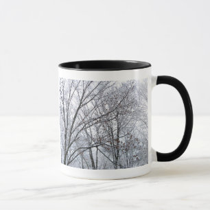 Schneebedeckter Eichenbaum Tasse
