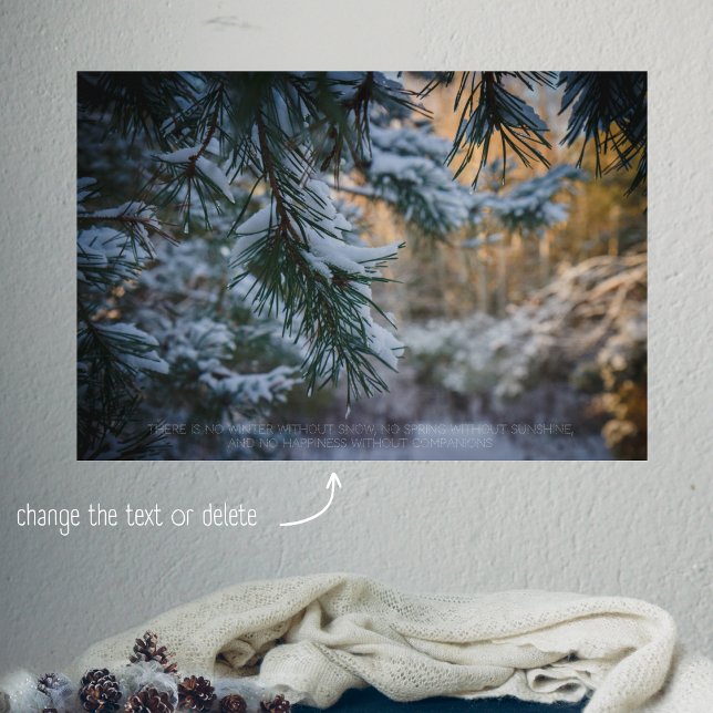 Schneebedeckter Kiefernwald Poster (Von Creator hochgeladen)