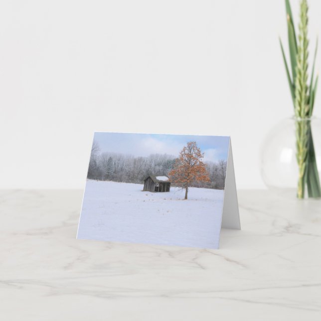 Schneebedeckter Pferch Karte (Vorderseite)