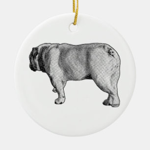 Schneebedeckter Schritt, Andenkenfreude Keramik Ornament
