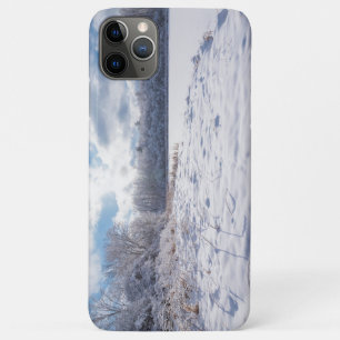 Schneebedeckter Teich und Wälder in Salem Hills Case-Mate iPhone Hülle