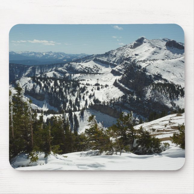Schneebedeckungen des Grand Teton Mountains II Fot Mousepad (Vorne)