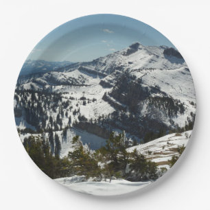 Schneebedeckungen des Grand Teton Mountains II Fot Pappteller