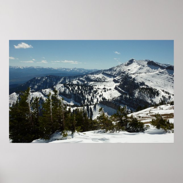 Schneebedeckungen des Grand Teton Mountains II Fot Poster (Vorne)