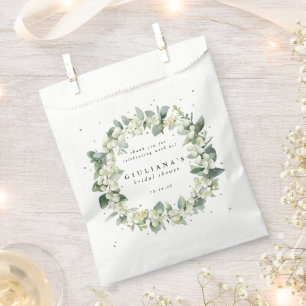 Schneebeeren+Eukalyptus Winter Brautparty Geschenktütchen