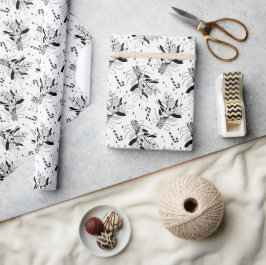 Schneebeeren Geschenkpapier