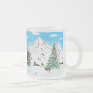 Schneeberg-Frostglas-Tasse Mattglastasse