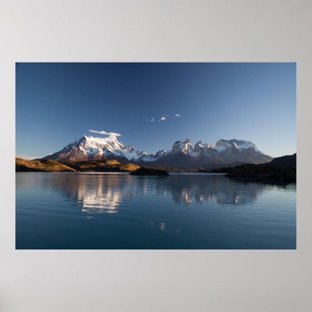 SCHNEEBERG IN REFLEKTIVER FOTOGRAFIE POSTER (Vorne)