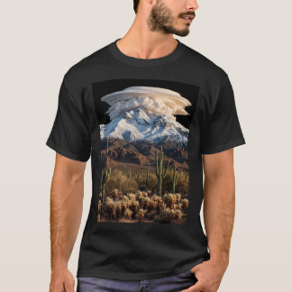 Schneeberg Linsenförmiges Wüsten-T-Shirt T-Shirt
