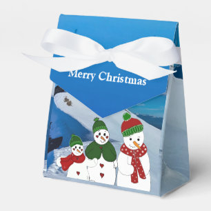 Schneeberg mit Snowmen Gefälligkeitsbox Geschenkschachtel