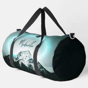Schneeberg mysteriös blaues Neonlicht-Monogramm Duffle Bag