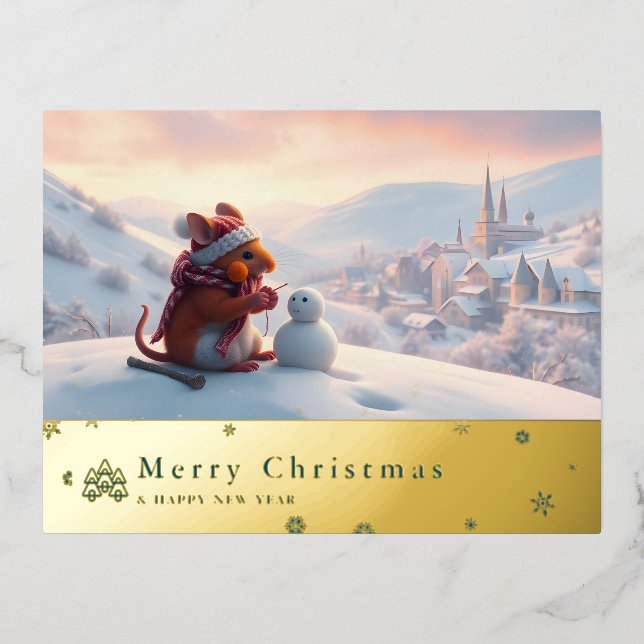 Schneeberg Rote Maus Postkarte T (Vorderseite)