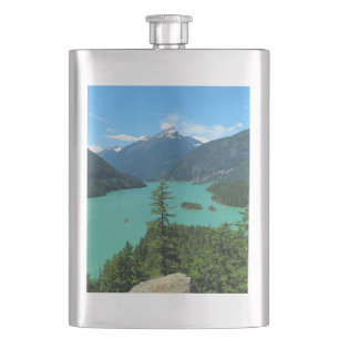 Schneeberg Türkissee in Washington Flachmann