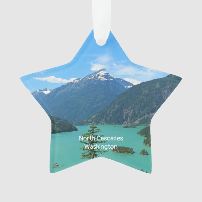 Schneeberg Türkissee in Washington Ornament (Vorderseite)