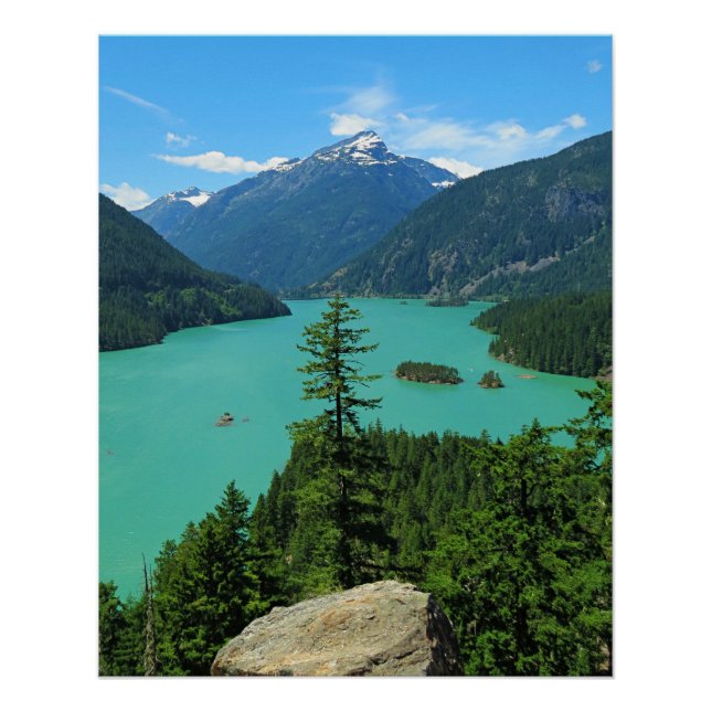 Schneeberg Türkissee in Washington Poster (Vorderseite)