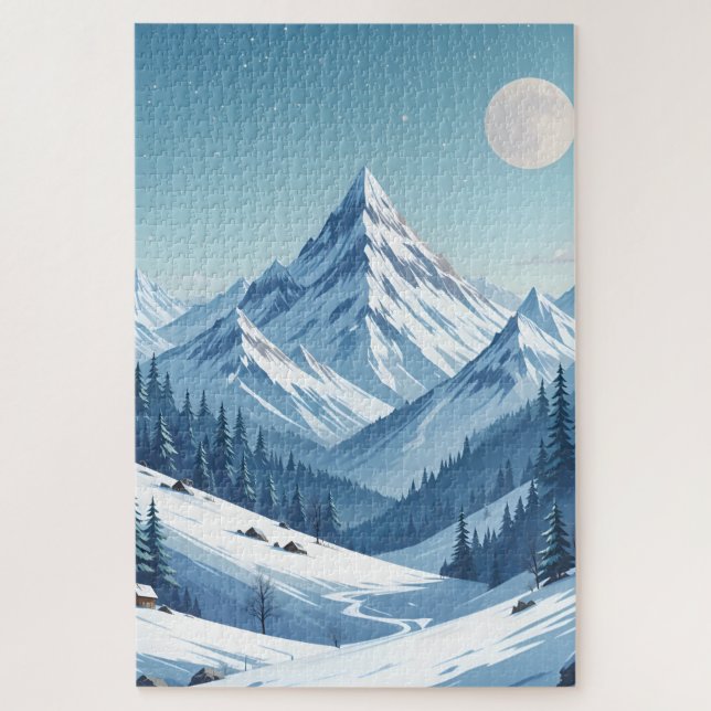 Schneeberg Winter Puzzle (Vertikal)