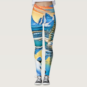 Schneeberge Reflektion Leggings