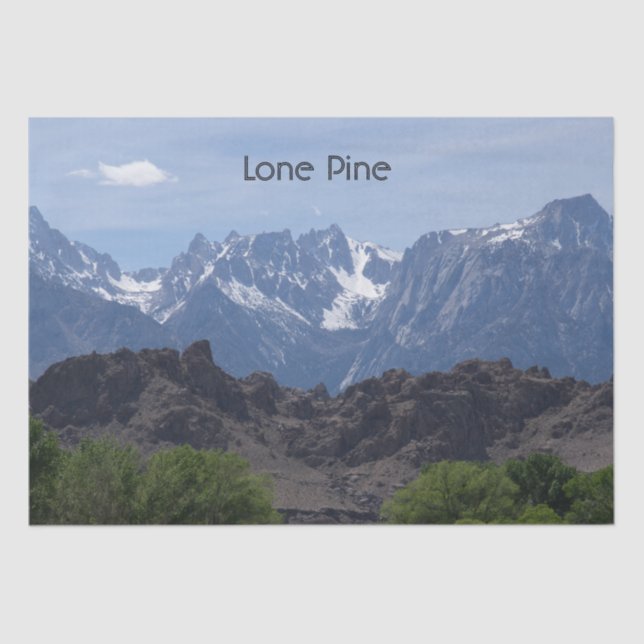 Schneeberge Seidenpapier (Vorderseite)