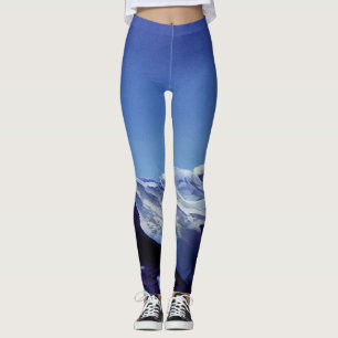 Schneeberge, Winterpanorama Leggings