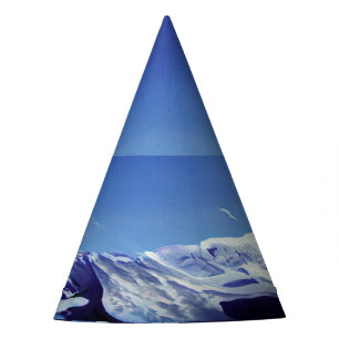 Schneeberge, Winterpanorama Partyhütchen