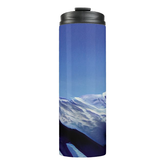 Schneeberge, Winterpanorama Thermosbecher (Vorderseite)