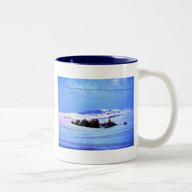 Schneeberge Zweifarbige Tasse (Rechts)