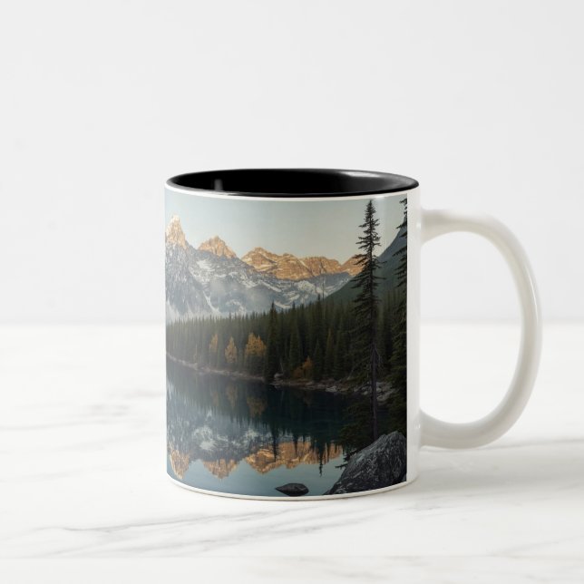 Schneebergsee Landschaftlich Zweifarbige Tasse (Rechts)