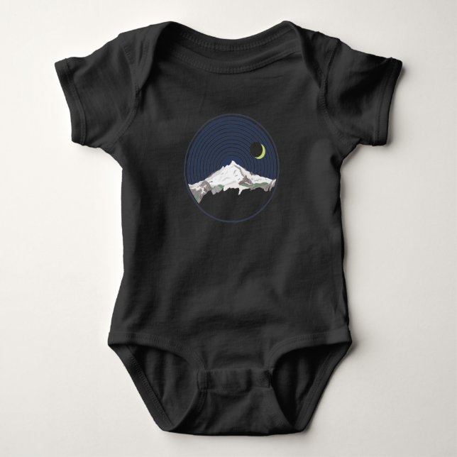 Schneebergspitze nachts baby strampler (Vorderseite)