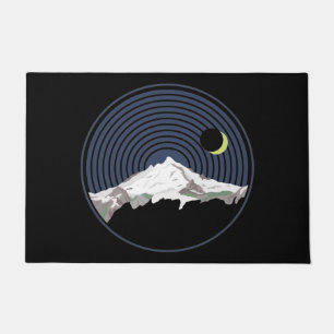 Schneebergspitze nachts fußmatte