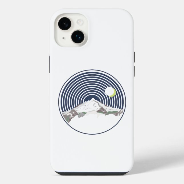 Schneebergspitze nachts iPhone hülle (Rückseite)