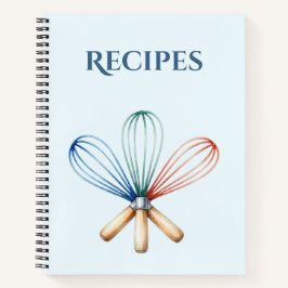 Schneebesen Rezept Notizbuch