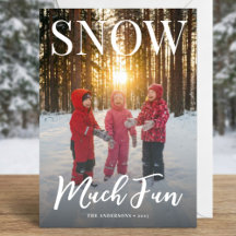 Schneebetriebene Winterferien-Familienfoto