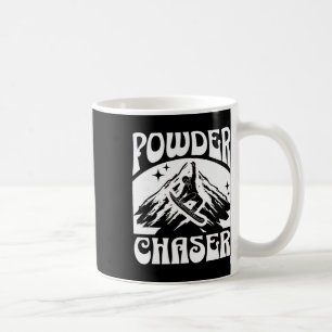 Schneebrett Pulverjäger Skilift Skifahrer Wintersp Kaffeetasse