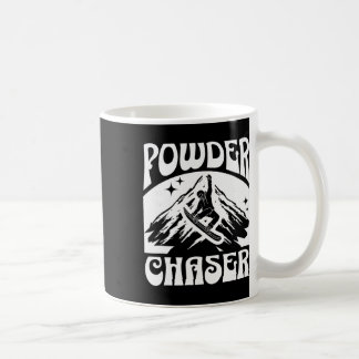 Schneebrett Pulverjäger Skilift Skifahrer Wintersp Kaffeetasse