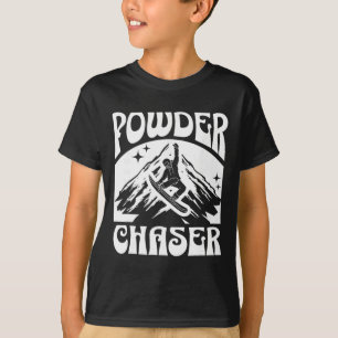 Schneebrett Pulverschnee Jäger Skilift Skifahrer W T-Shirt