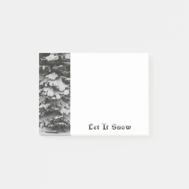 Schneebründe Zweige Post-it®-Notizen Post-it Klebezettel (Vorderseite)