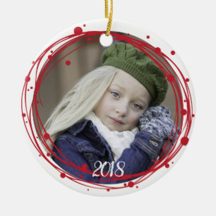 Schneebubbles Weihnachtsfeiertag Keramik Ornament