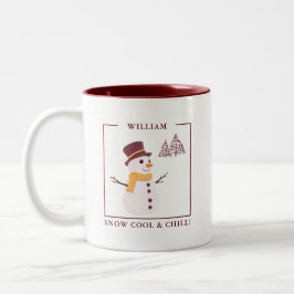 SchneeCool & Kill Custom Snowman Tasse - Geschenk