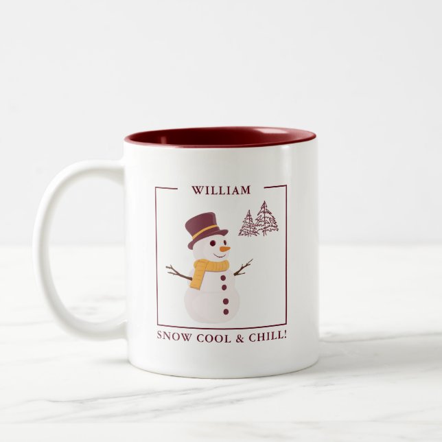 SchneeCool & Kill Custom Snowman Tasse - Geschenk (Links)