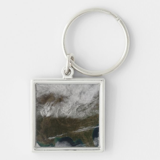 Schneedecke aus Nordosttexas Schlüsselanhänger (Vorne)