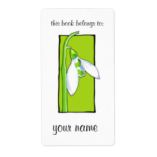Schneedecke-grünes Buchzeichen